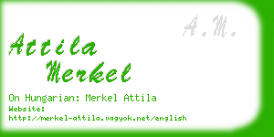 attila merkel business card
